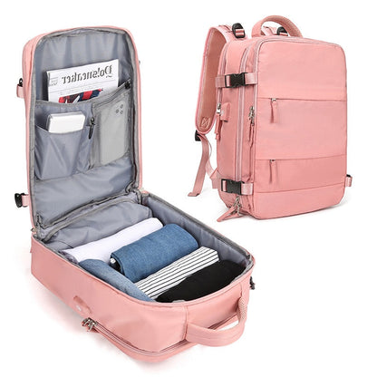 🧳✨ NU 50% KORTING! Alsof je een georganiseerde kameleon op je rug hebt die álles slikt – van natte bikini tot laptop! 14 vakken, 45L, en je reist als een pro. Nooit meer graaien, nooit meer chaos.