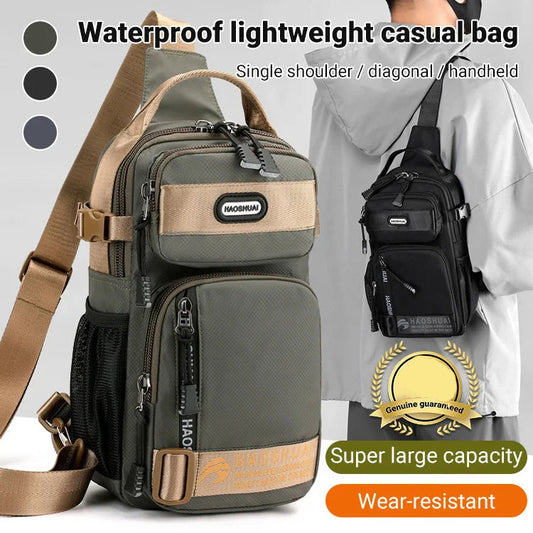 🎒💥 50% KORTING! Alsof je een mini-kluis op je borst hebt die elke tas overbodig maakt! Deze Oxford stoffen borsttas met verstelbare riem slikt je telefoon, portemonnee, paspoort en sleutels – en je handen blijven vrij!