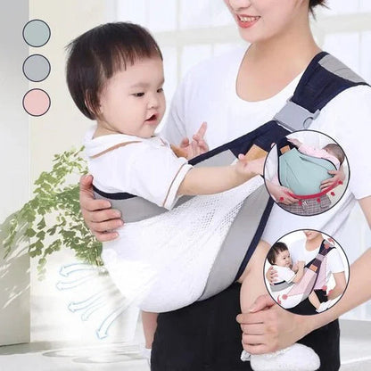 👶 Stop met drie verschillende dragers! Dé 4-in-1 draagzak voor 0-36 maanden met 4 posities, ergonomische heupsteun en ademende mesh – jij blijft koel, je baby blijft tevreden. 50% KORTING!