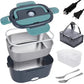 Draagbare Elektrische Lunch Box 60W - Auto & Thuis Verwarmde Lunchbox 1,5L