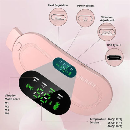 💆‍♀️🌡️ Draadloze Menstruatie Massager | Verwarming 50-60°C | Meerdere trillingsmodi | USB-C oplaadbaar | Discreet & dun | 50% KORTING!
