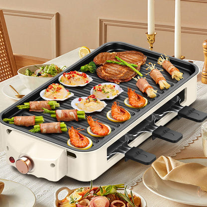 Beperkte tijd halve prijs--Grote capaciteit afneembare multifunctionele rookloze elektrische grill