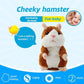 Pratende hamster-knuffel – herhaalt alles wat je zegt, schudt automatisch met zijn kopje, hilarisch vermaak voor kinderen en volwassenen