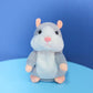 Pratende hamster-knuffel – herhaalt alles wat je zegt, schudt automatisch met zijn kopje, hilarisch vermaak voor kinderen en volwassenen
