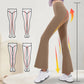 Skinny sneldrogende yogabroek met hoge taille en uitlopende pijpen