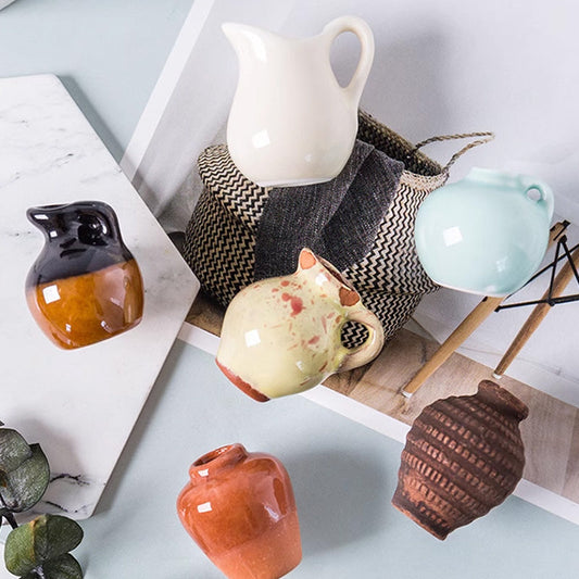 🌸Mini keramische vaas koelkastmagneet