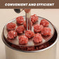 🥩🔥 50% KORTING! Nooit meer handmatig ballen draaien! Deze RVS gehaktballenpers met 6 of 12 gaten maakt in één keer perfect gelijkmatige gehaktballen – stevig, compact en vaatwasserbestendig!