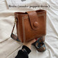 Vintage Mode Tas met Verstelbare Brede Schouderband