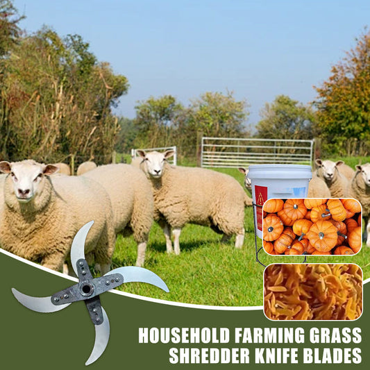 🌾⚡ 50% KORTING! Alsof je vier razendsnelle zeisen in één machine hebt die al je gras, stro en groente in 1 minuut tot snippers hakt! 4 vlijmscherpe messen, geen slijpen, geen gedoe – alleen pure landbouwkracht.