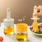 Siliconen olieborstel met glazen fles