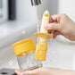 Siliconen olieborstel met glazen fles