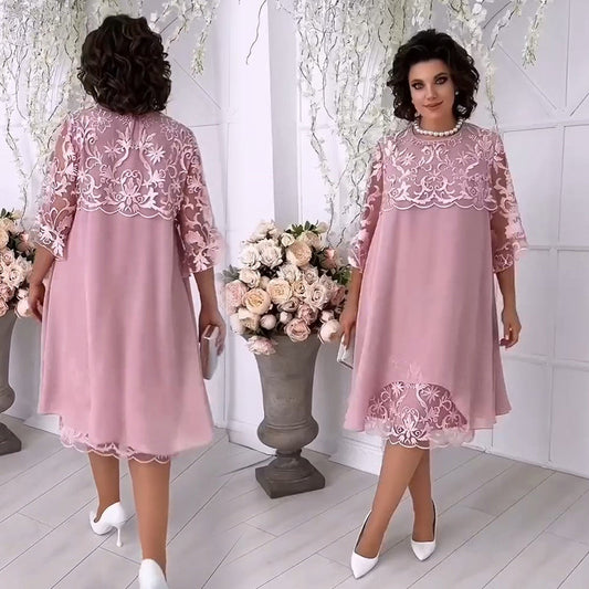 🌸2026 Hot Sale🌸Transparante kanten jurk in een gelaagde look