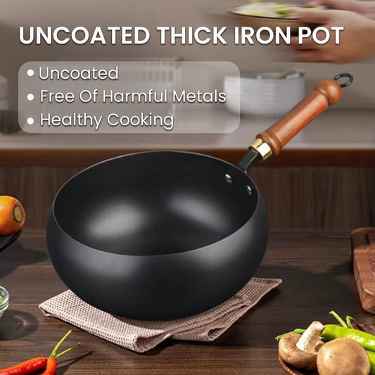 🍳💪 HOT SALE 49% UIT! 100% ongecoat ijzer, geen poespas, geen chemicaliën. Deze dikke pot wordt alleen maar beter met de jaren – jouw pure geheim voor de perfecte steak en stoofpot.