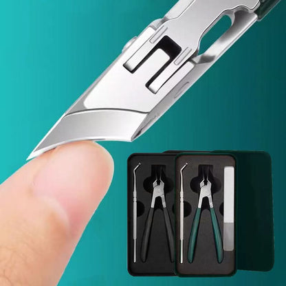 ✨ Stop met zoeken naar nagelgereedschap! Deze 3-delige set met schuine rand knipt dikke en ingegroeide nagels netjes – anti-spat, roestvrij en overal mee. 50% KORTING!