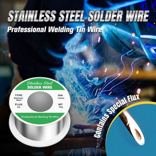 🔩💥 50% KORTING! Stop met het knoeien met tin dat niet pakt! Deze RVS soldeerdraad met speciale flux plakt op nikkel, chroom, koper – álles.