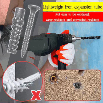 🔩💪 50% KORTING! Stop met het terugdraaien van losse schroeven! Deze geüpgradede expansieschroef met zaagtand bijt zich vast in beton, baksteen en hout – één keer draaien, voor altijd vast.