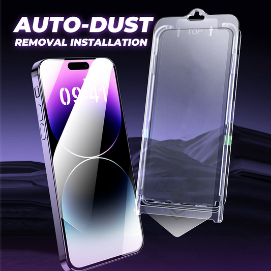📱🧴 HD screenprotector voor iPhone | Krasbestendig gehard glas | Automatische stofvrije installatie | Full-screen dekking | Koop 1, krijg 1 gratis!