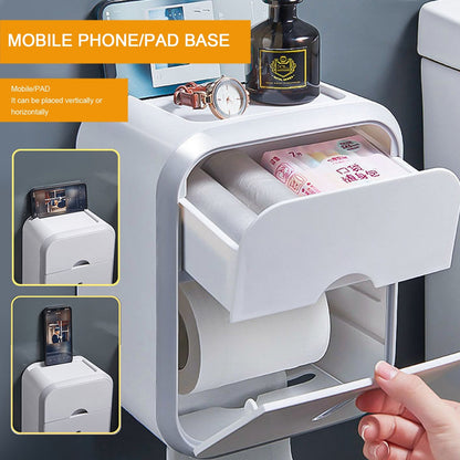 Ponsvrije toiletpapierhouder doos