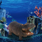 🌿Fish Tank Hippo Bubble Decoration💦