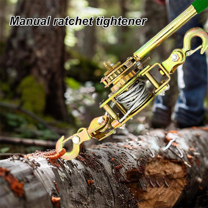 2 Ton Kabellier Liertrekker met 2 Haken