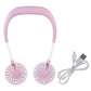 ❄️🌀 50% KORTING! Alsof je twee wervelstormen om je nek hebt hangen! Deze draagbare nekventilator blaast 360° koude lucht langs je gezicht – handenvrij, fluisterstil, en hij blijft het 12 uur volhouden!