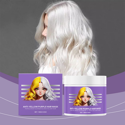 Anti-gele paarse haarmaske