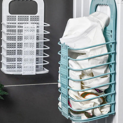Opvouwbare wasmand voor aan de muur