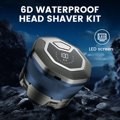 6D waterproof scheerset voor kale mannen