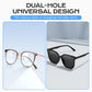 Ronde dubbel-gaats Silicone Antislip Eyeglass Oorgrepen