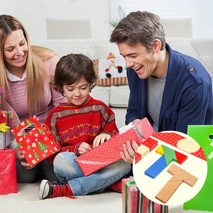 Houten T-vormig educatief puzzelspel