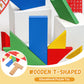 Houten T-vormig educatief puzzelspel