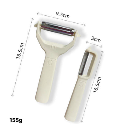 2-in-1 schiller en rasp met dubbele kop