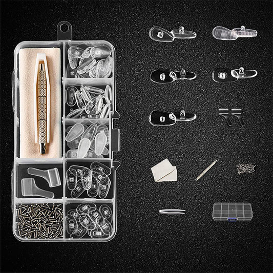 👓🔧 50% KORTING + 50K+ verkocht! Nooit meer dure opticien! Vervang versleten neuspadjes en roestige schroeven zelf – complete set met zachte siliconen pads. Je bril zit weer als nieuw!