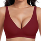 💕 Jelly draadloze bh voor vrouwen – comfortabele, naadloze push-up bralette, ideaal als dagelijkse top of onderkleding met diepe V-hals