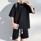 Heren T-shirt met korte mouwen en korte broek in grote maten Trainingspak