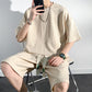 Heren T-shirt met korte mouwen en korte broek in grote maten Trainingspak