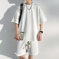 Heren T-shirt met korte mouwen en korte broek in grote maten Trainingspak