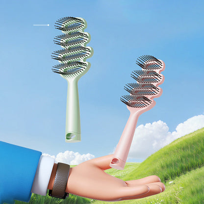 Gebogen ventilatiehaarborstel