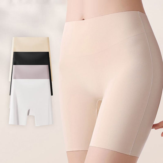 Vrouwen Hoog taille Ice Silk Ondergoed met Tummy-control Hip-lifting