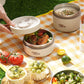 💥🌲 50% KORTING! Stop met lauwe happen tijdens het kamperen of op reis! Dé gelaagde RVS lunchbox met vacuümisolatie – 3-4 uur warm, lekvrij en overal mee naartoe!