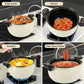 🍲✨ 50% KORTING! 7 liter, magnetron-snelkooktechnologie, en een strakke emaille afwerking. Deze pan stoomt, suddert en kookt sneller, gezonder en smaakvoller – jouw nieuwe keukenheld.