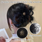 Creatief cadeau - Haarclip met veren en mesh, pluche