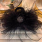 Creatief cadeau - Haarclip met veren en mesh, pluche