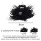Creatief cadeau - Haarclip met veren en mesh, pluche