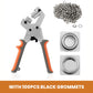 🔥🔨 50% KORTING! Nooit meer losse oogjes of kapot leer! Deze handmatige ponstang zet in één beweging een gat én een stevig oogje – nikkel-chroomstaal, 10,5 mm, voor riemen, stof en DIY!