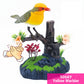 🎶✨ 50% KORTING! Stop met saaie decoratie! Dé spraakgestuurde zangvogel tjilpt en beweegt zodra hij geluid hoort – brengt de natuur tot leven op je bureau of boekenplank!