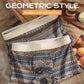 Ademende boxershorts voor heren met geometrisch patroon(Koop 1 en krijg er 2 gratis)