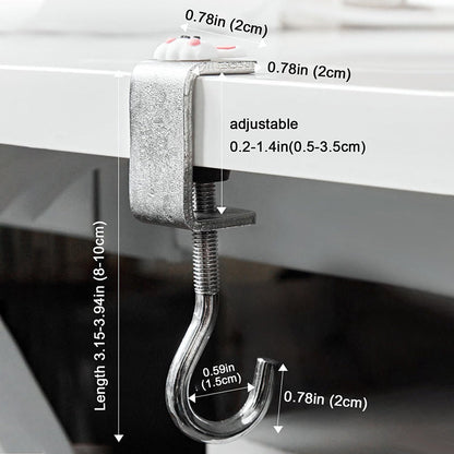 Verwijderbare haken zonder gaatjes voor op het bureau
