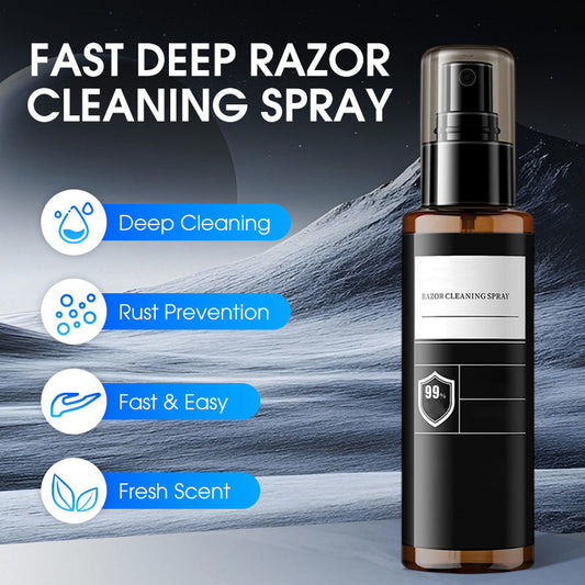 🪒💦 50% KORTING + KOOP 2 KRIJG 1 GRATIS! Alsof je een tijdmachine voor je scheermes hebt! Eén spray, één veeg, en het is weer zo schoon als de dag dat je 'm kocht – in 10 seconden, zonder het mes uit elkaar te halen!
