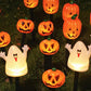 Halloween pompoen tuinpaal zonne-energie lamp